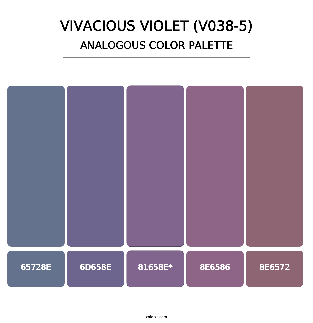 Vivacious Violet (V038-5) - Analogous Color Palette