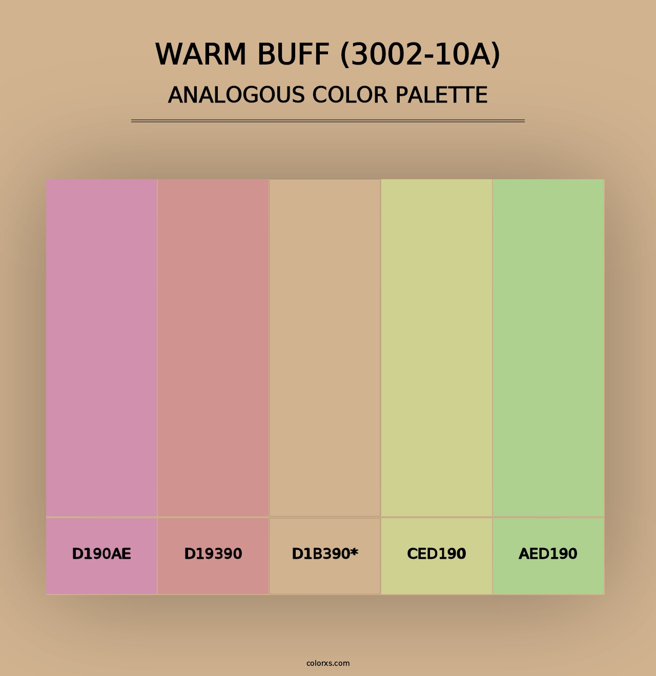 Warm Buff (3002-10A) - Analogous Color Palette