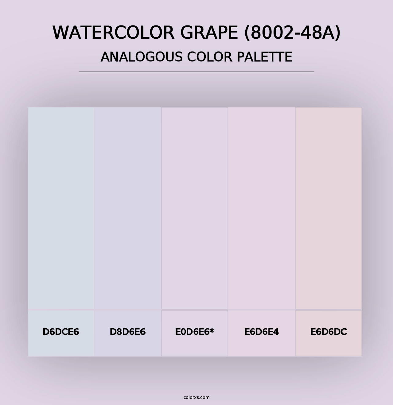 Watercolor Grape (8002-48A) - Analogous Color Palette