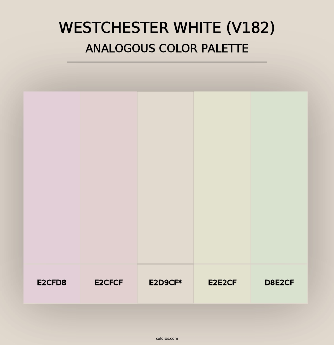 Westchester White (V182) - Analogous Color Palette