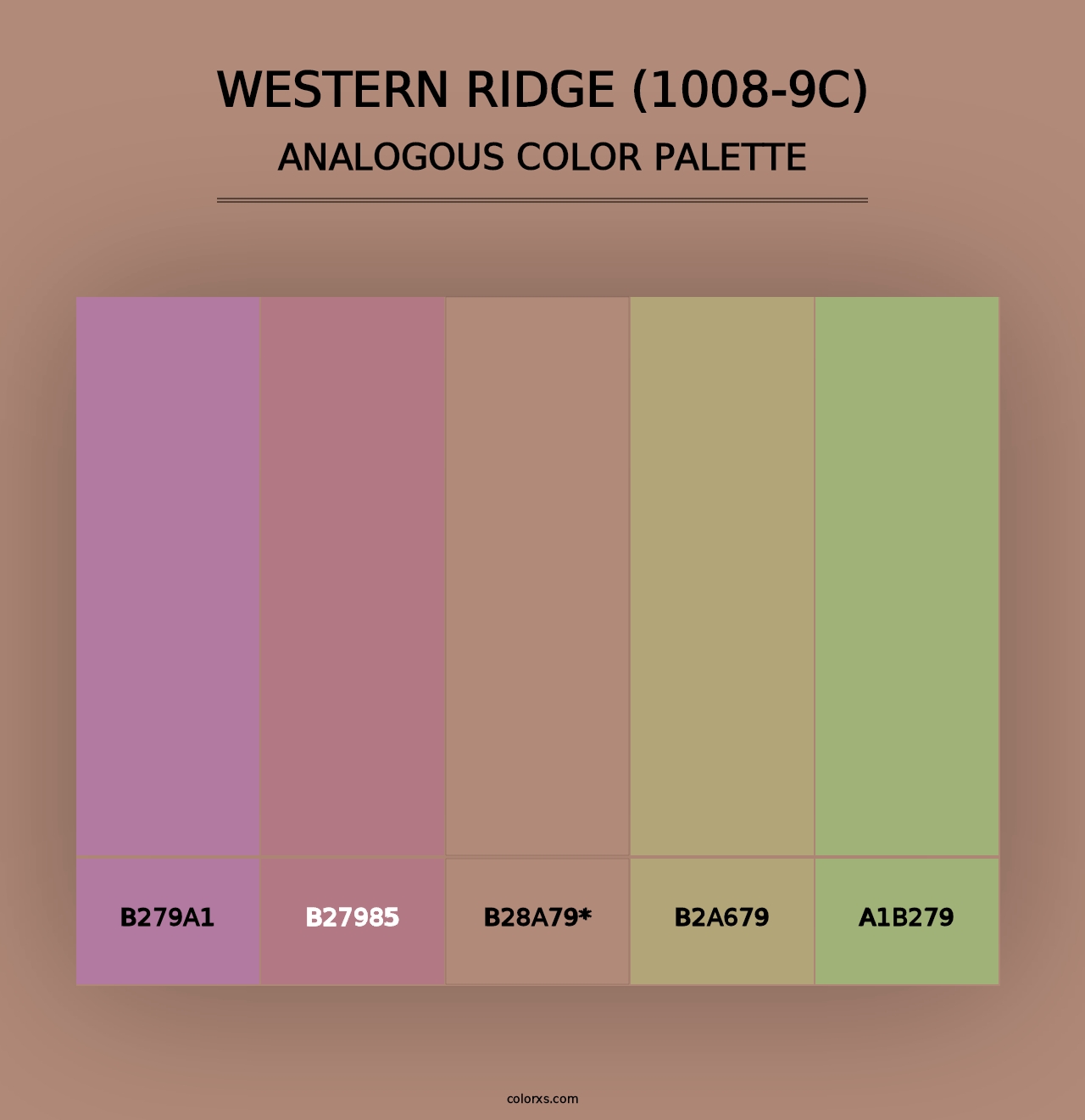 Western Ridge (1008-9C) - Analogous Color Palette