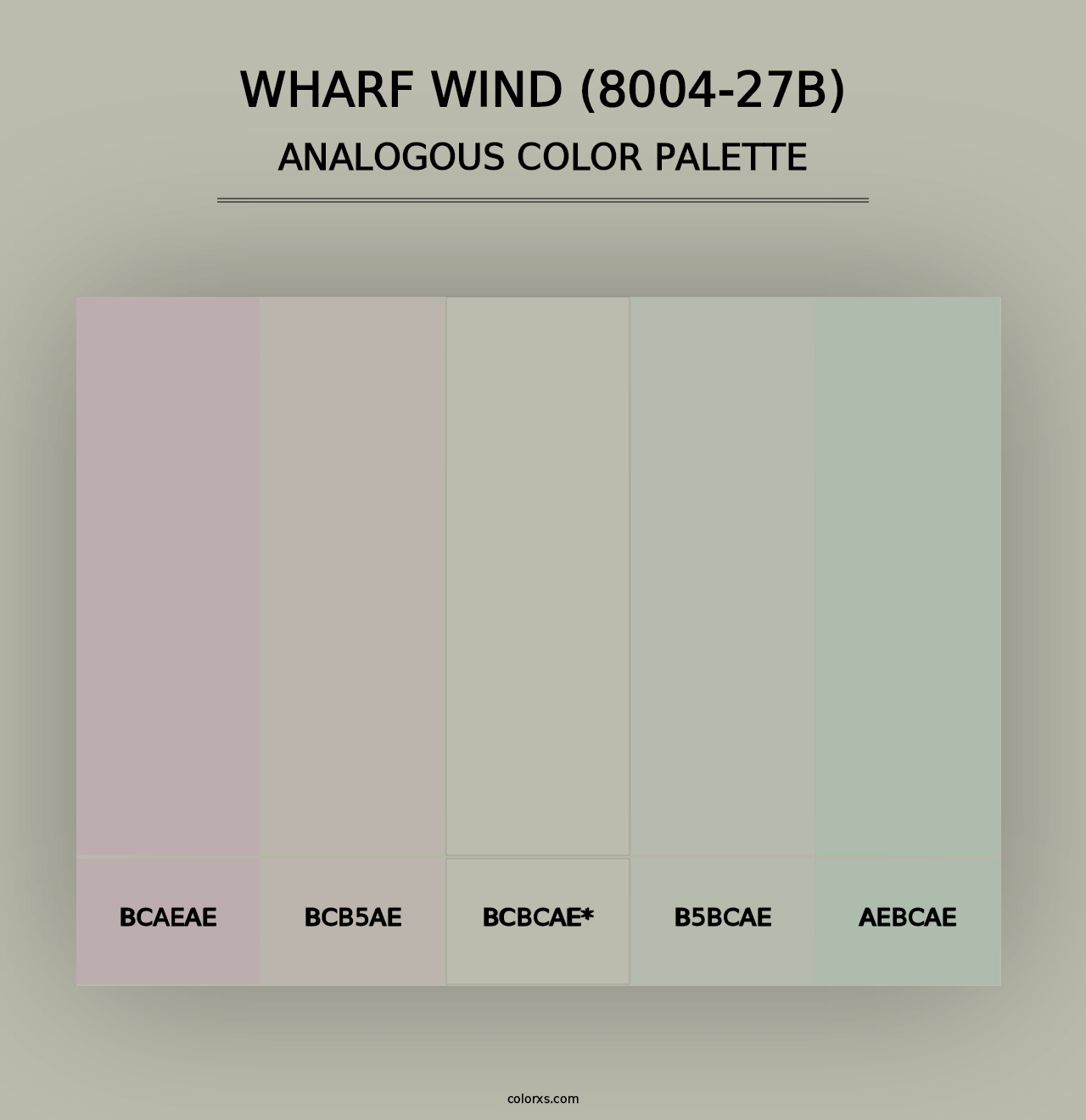 Wharf Wind (8004-27B) - Analogous Color Palette