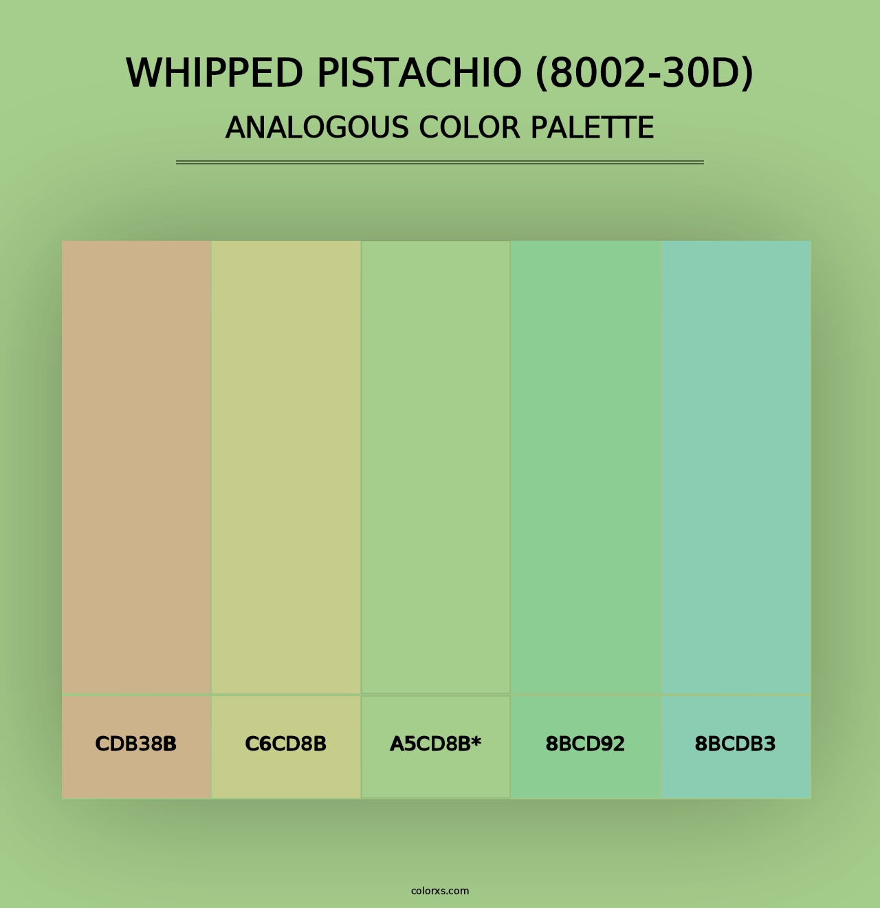 Whipped Pistachio (8002-30D) - Analogous Color Palette