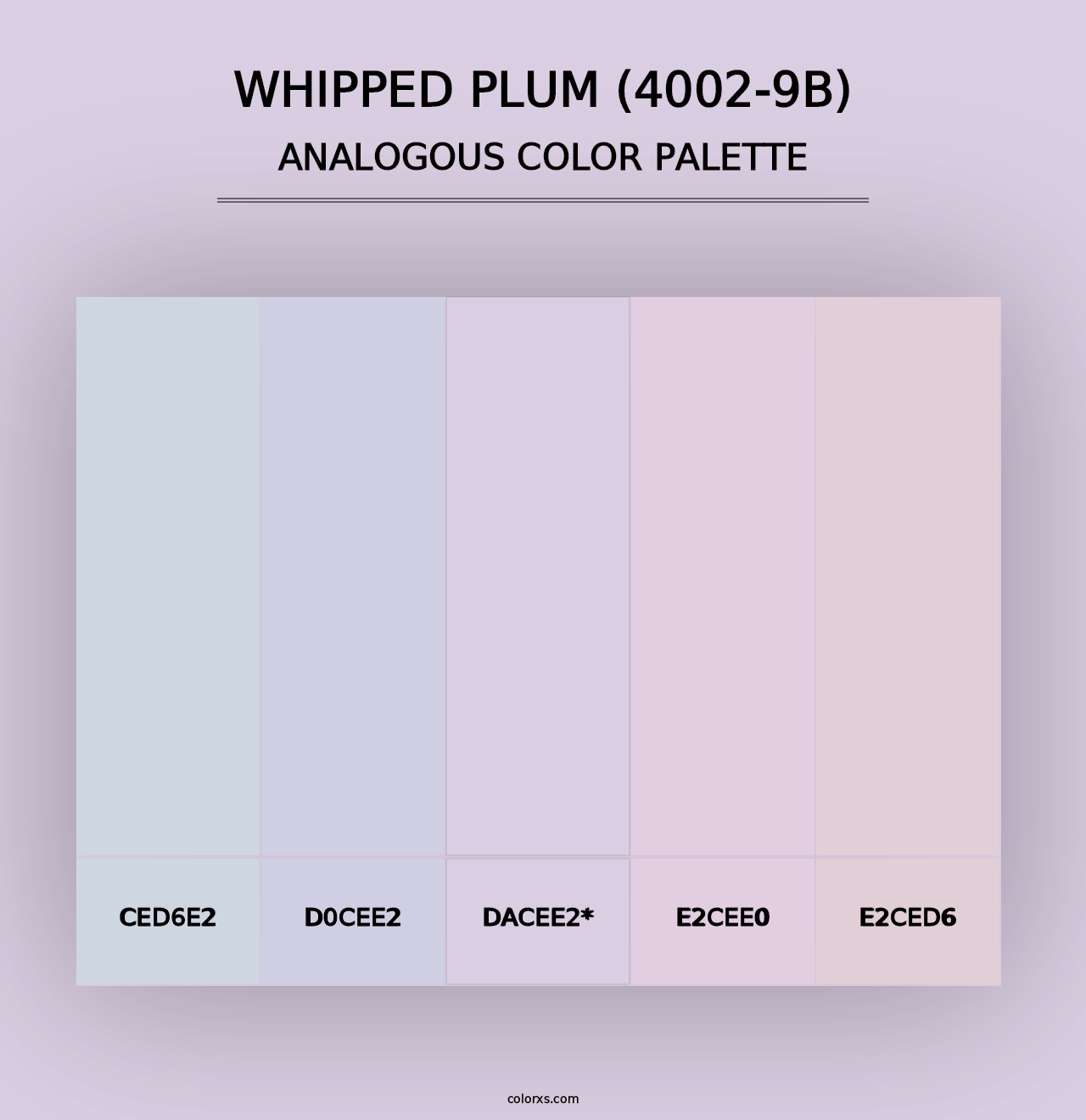 Whipped Plum (4002-9B) - Analogous Color Palette