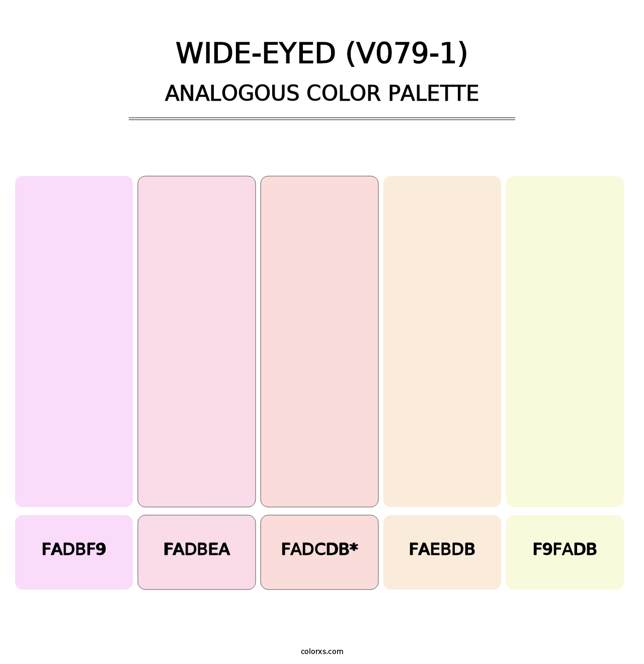 Wide-Eyed (V079-1) - Analogous Color Palette