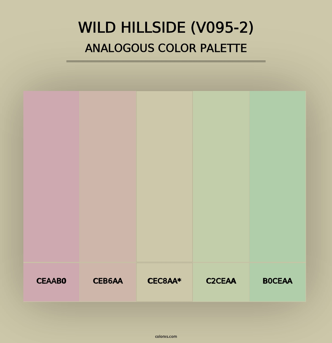 Wild Hillside (V095-2) - Analogous Color Palette