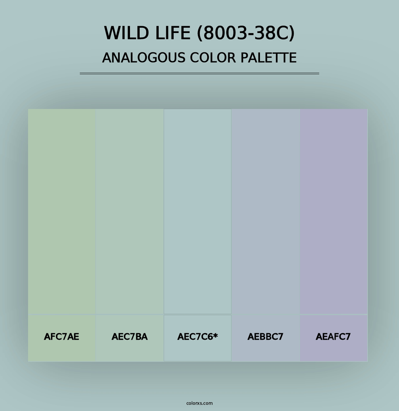 Wild Life (8003-38C) - Analogous Color Palette