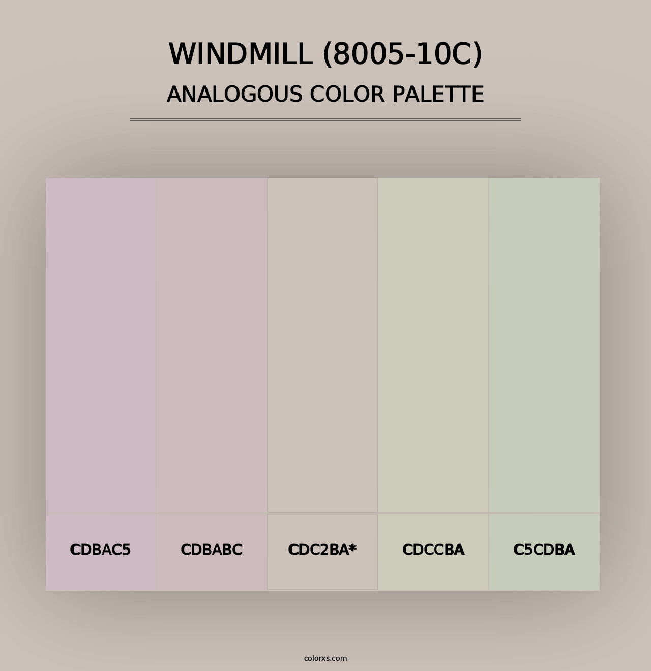 Windmill (8005-10C) - Analogous Color Palette