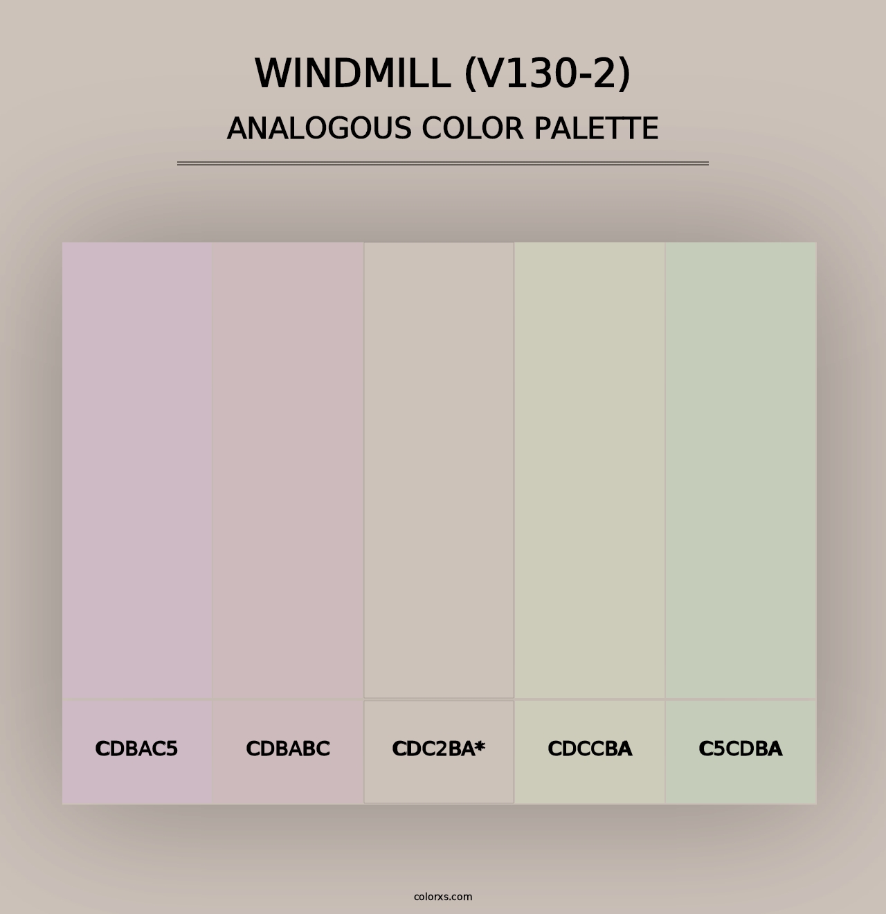 Windmill (V130-2) - Analogous Color Palette