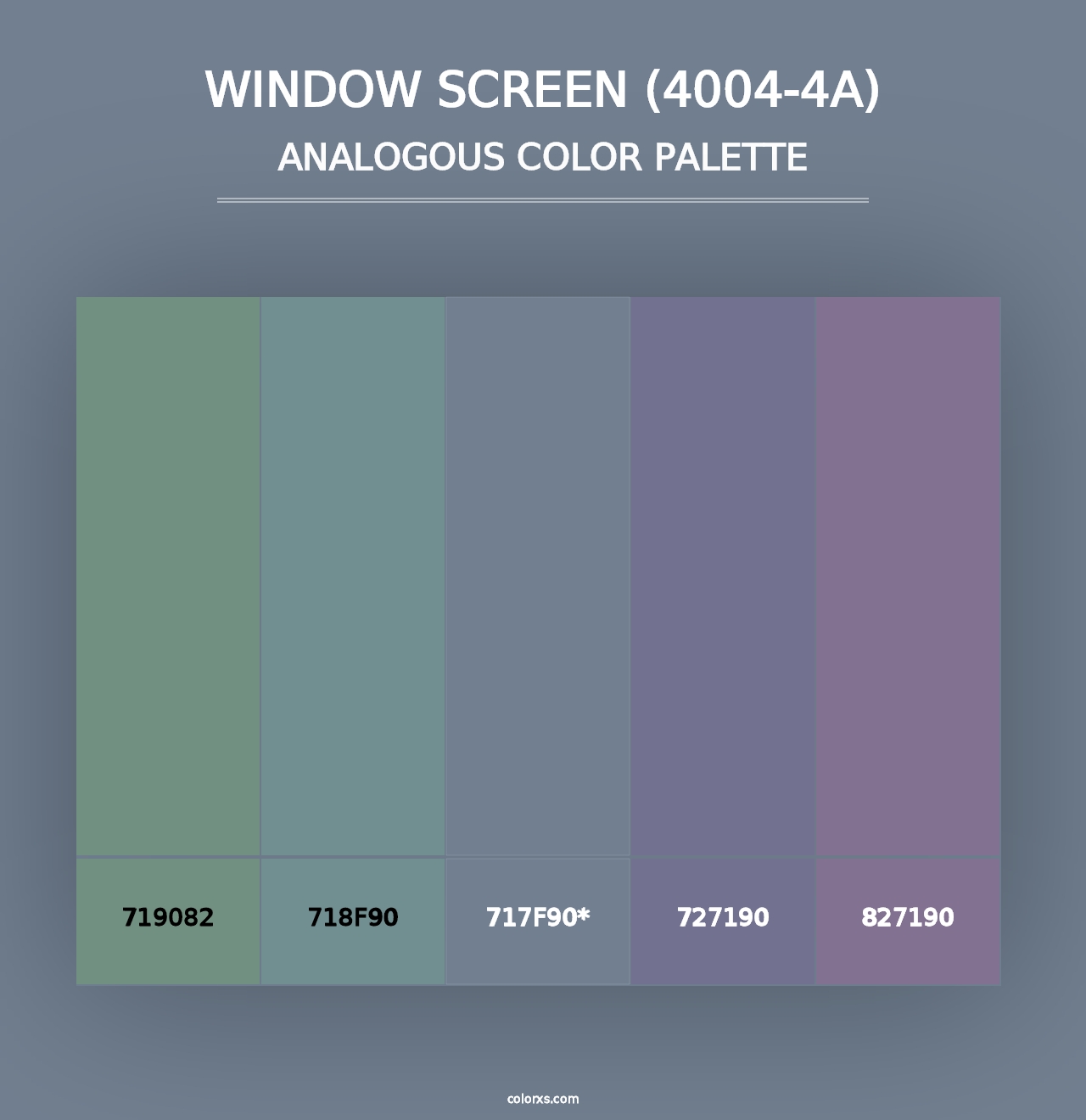 Window Screen (4004-4A) - Analogous Color Palette