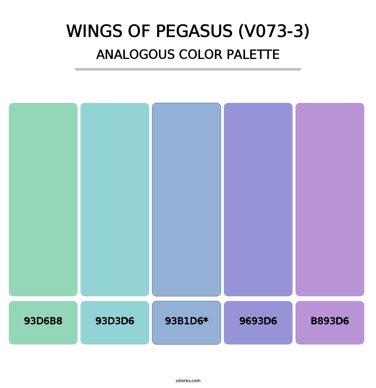 Wings of Pegasus (V073-3) - Analogous Color Palette