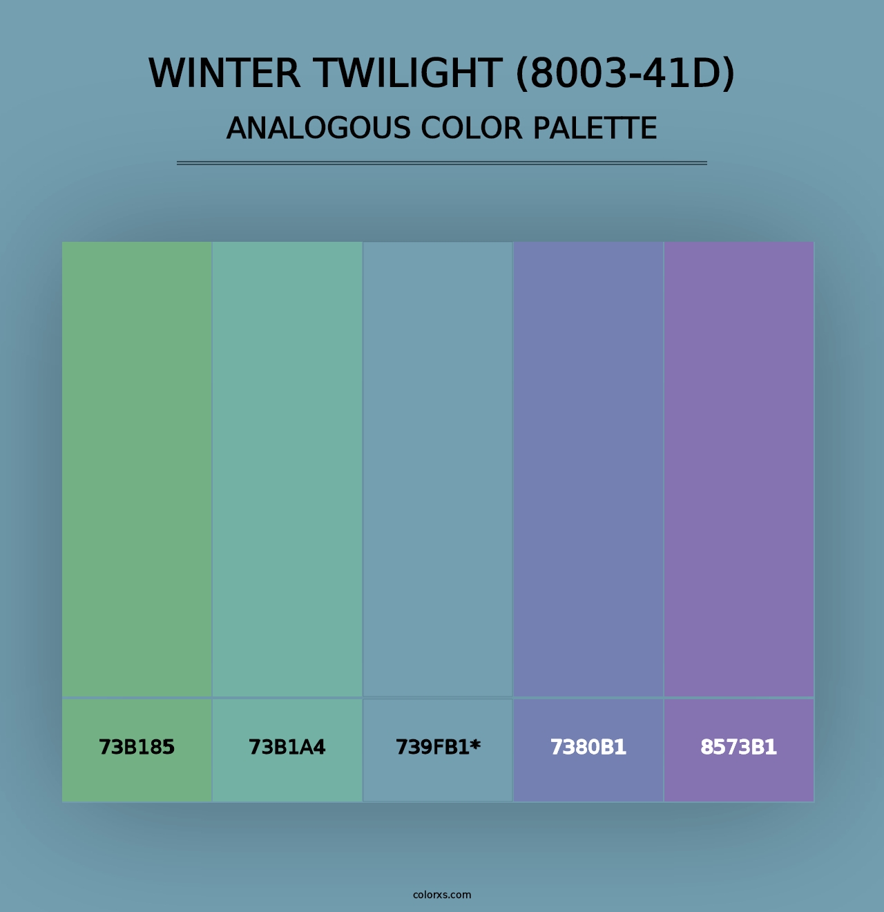 Winter Twilight (8003-41D) - Analogous Color Palette