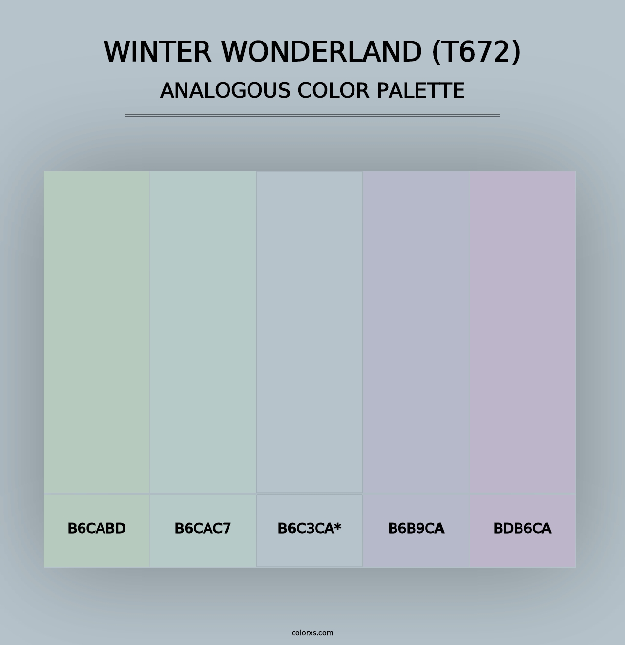 Winter Wonderland (T672) - Analogous Color Palette