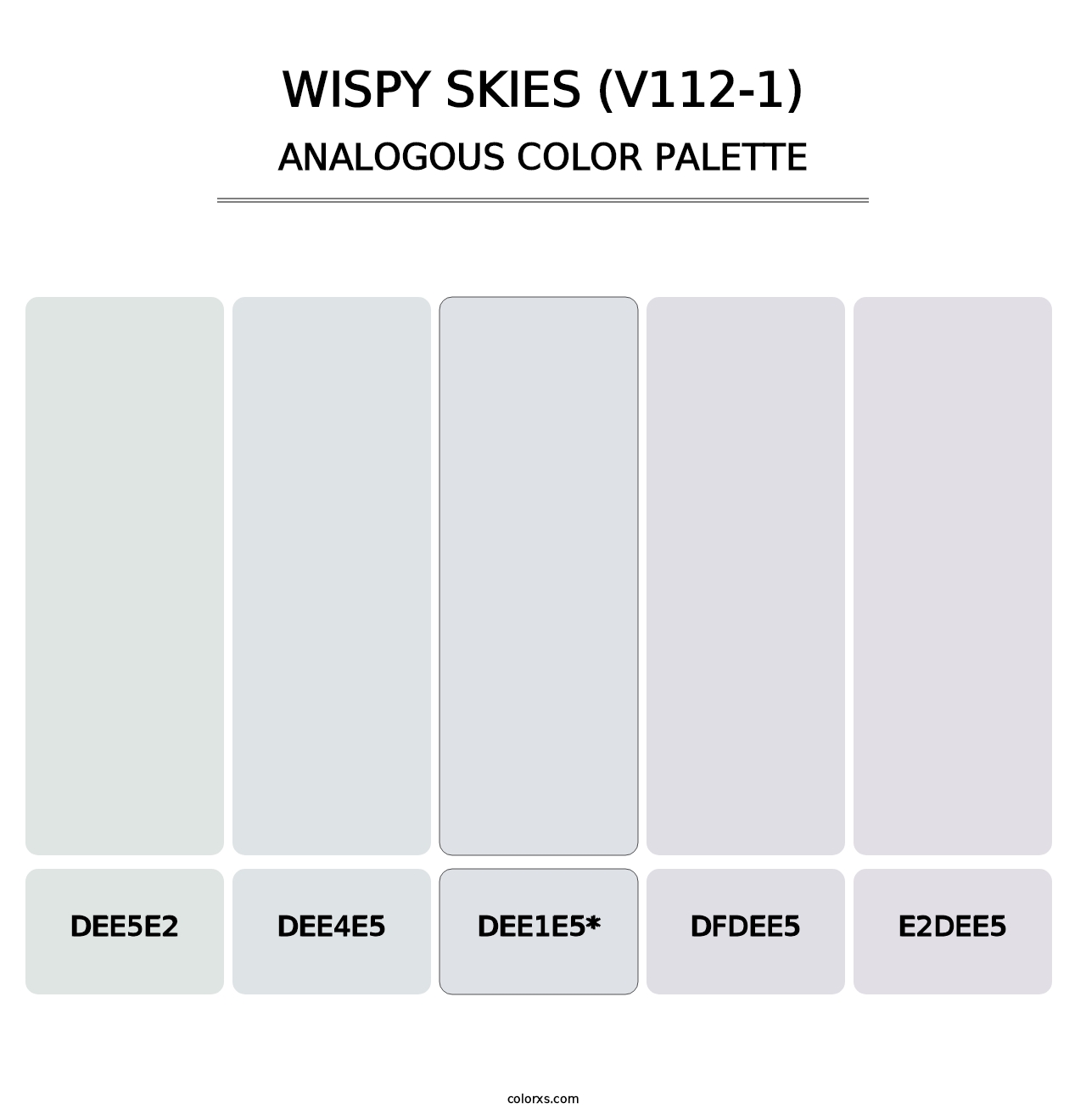 Wispy Skies (V112-1) - Analogous Color Palette