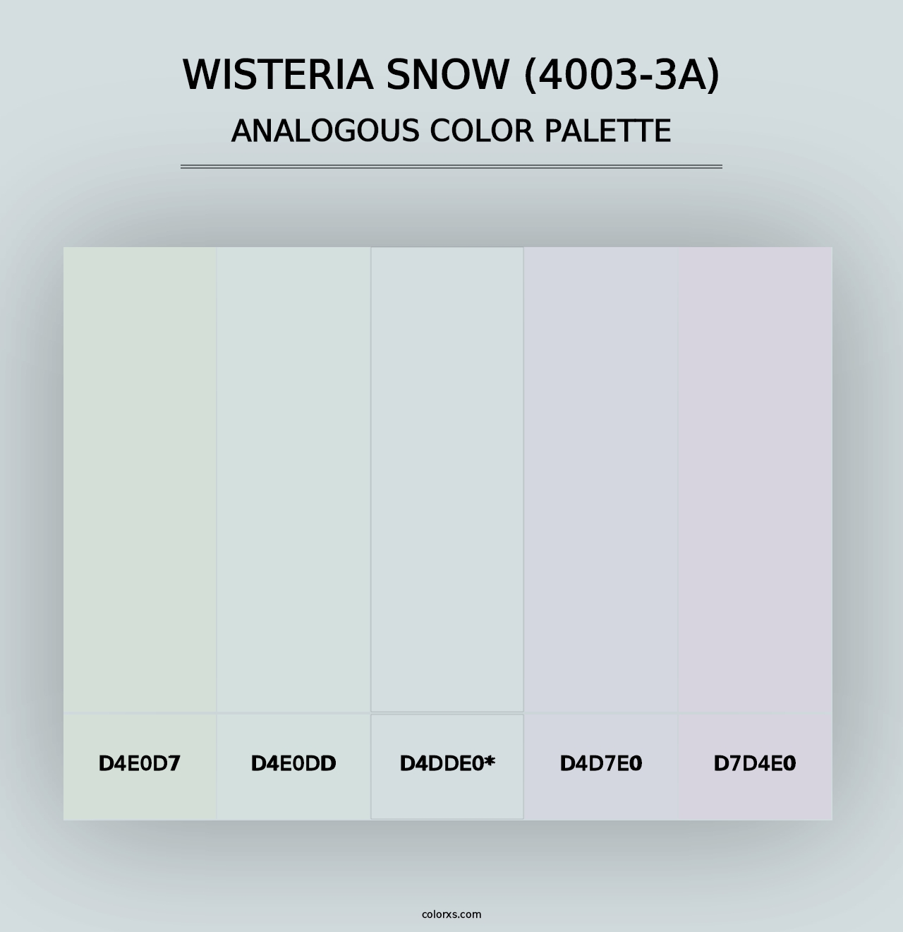 Wisteria Snow (4003-3A) - Analogous Color Palette