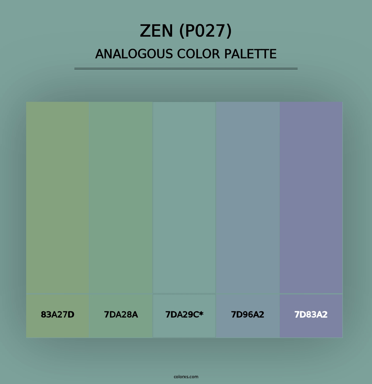 Zen (P027) - Analogous Color Palette