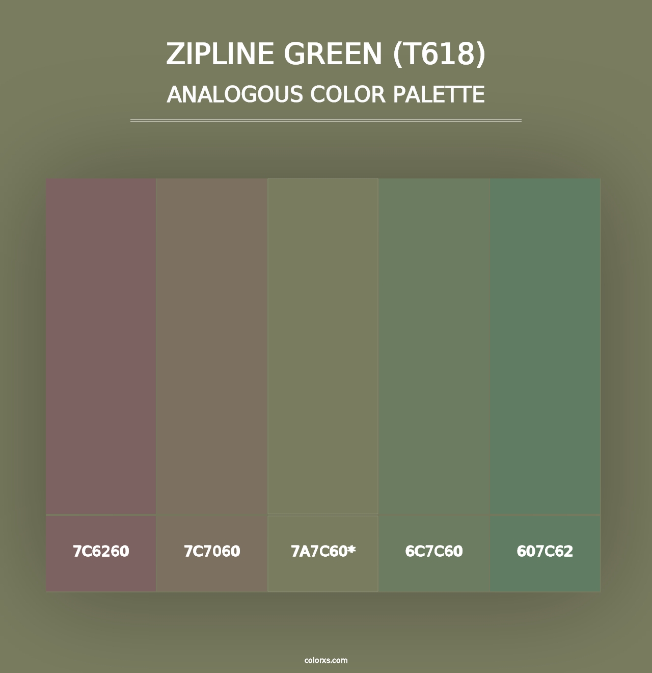 Zipline Green (T618) - Analogous Color Palette