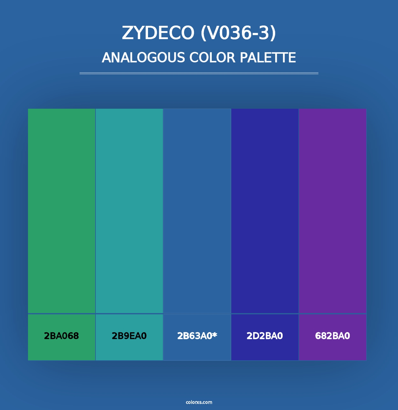 Zydeco (V036-3) - Analogous Color Palette