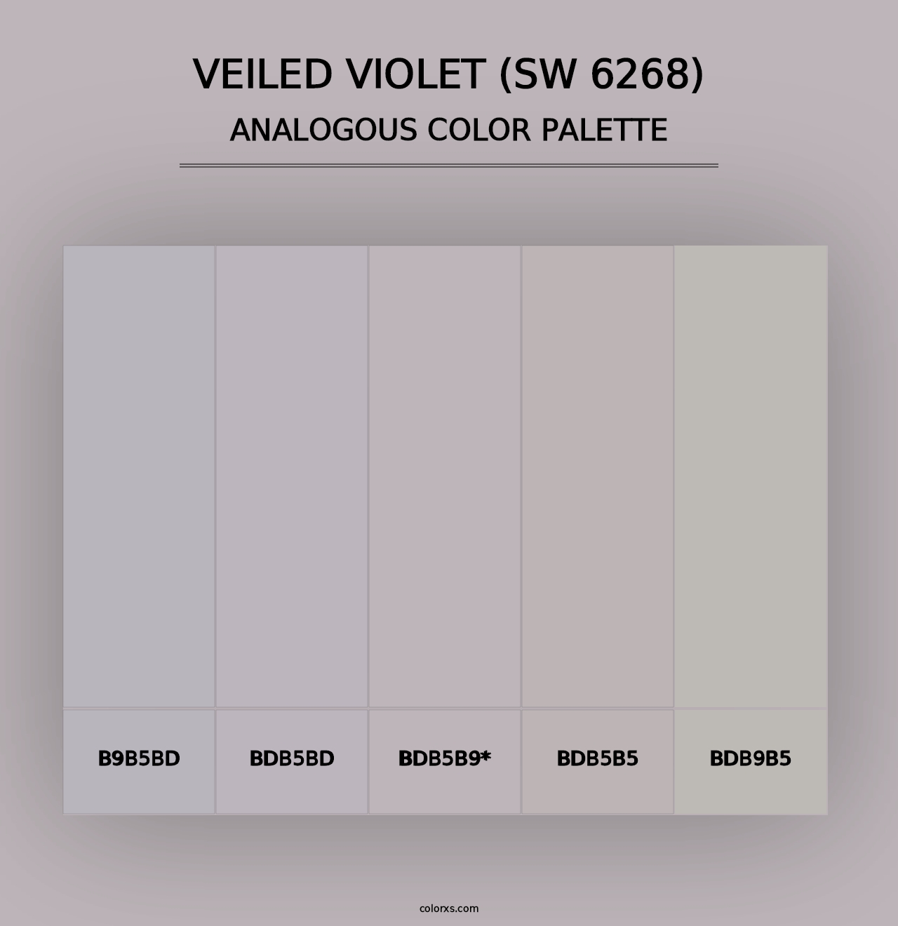 Veiled Violet (SW 6268) - Analogous Color Palette