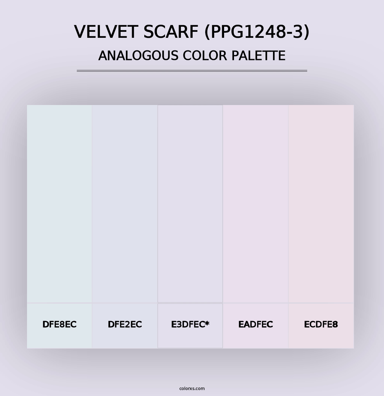 Velvet Scarf (PPG1248-3) - Analogous Color Palette