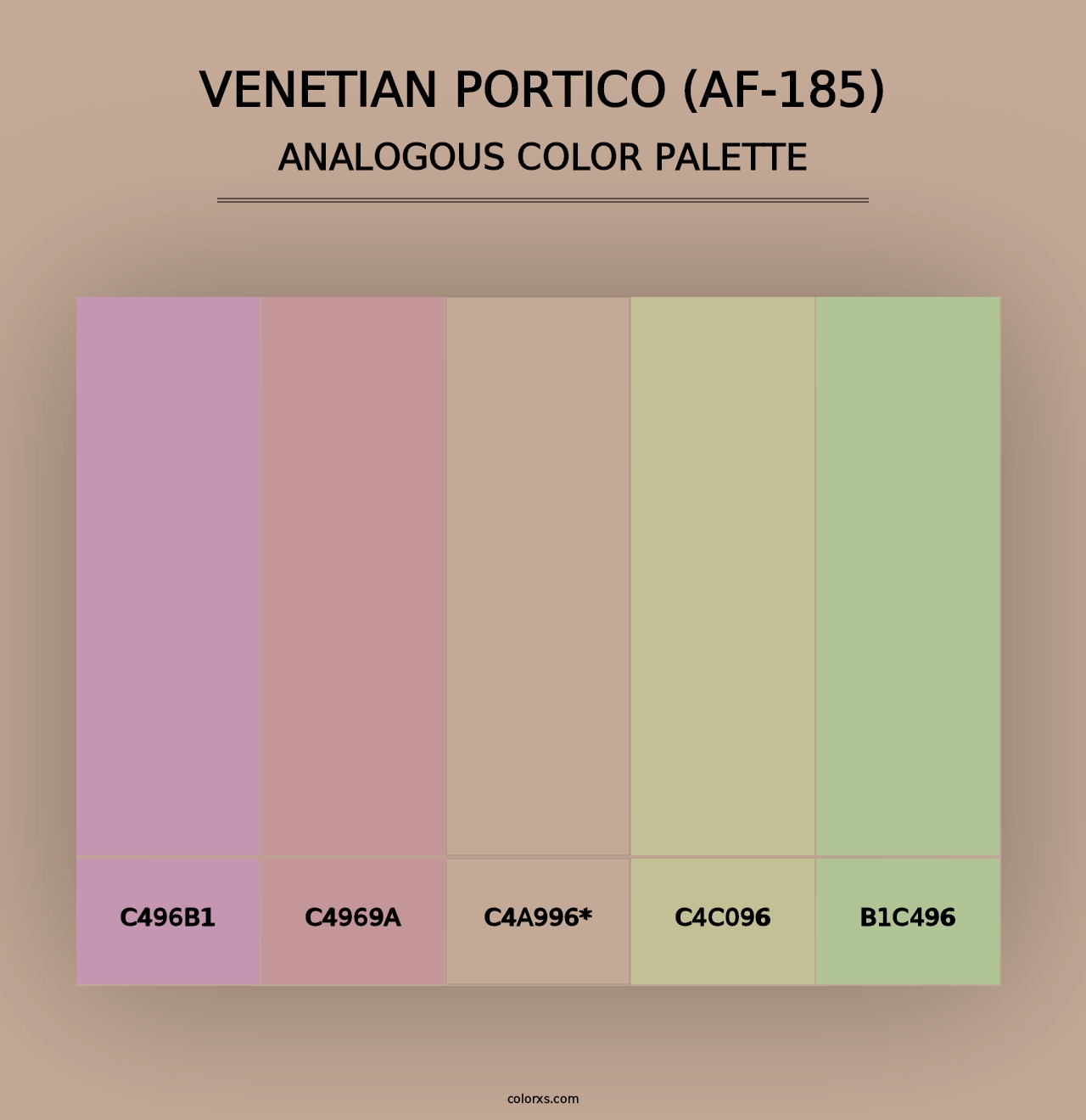 Venetian Portico (AF-185) - Analogous Color Palette