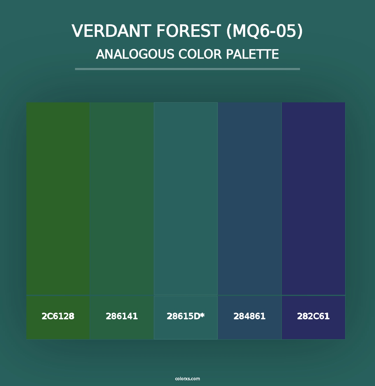 Verdant Forest (MQ6-05) - Analogous Color Palette