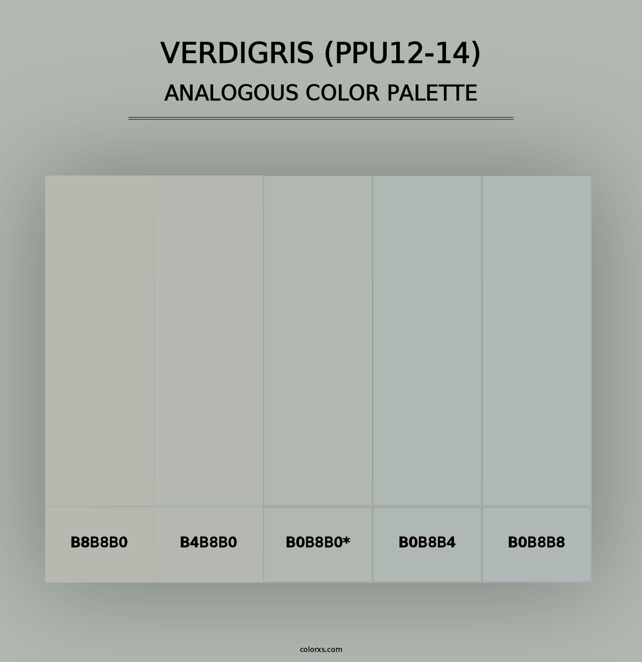 Verdigris (PPU12-14) - Analogous Color Palette