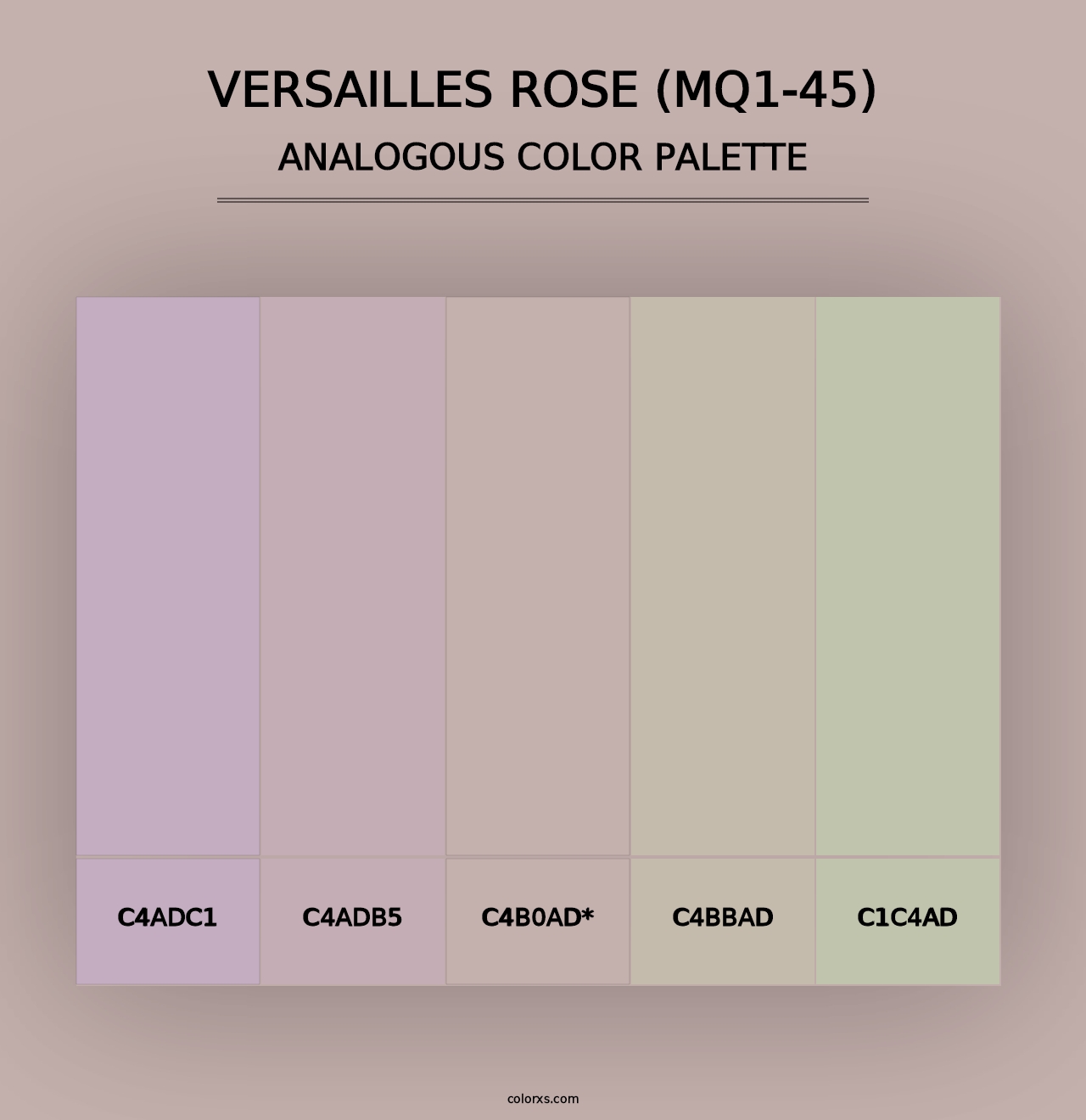 Versailles Rose (MQ1-45) - Analogous Color Palette