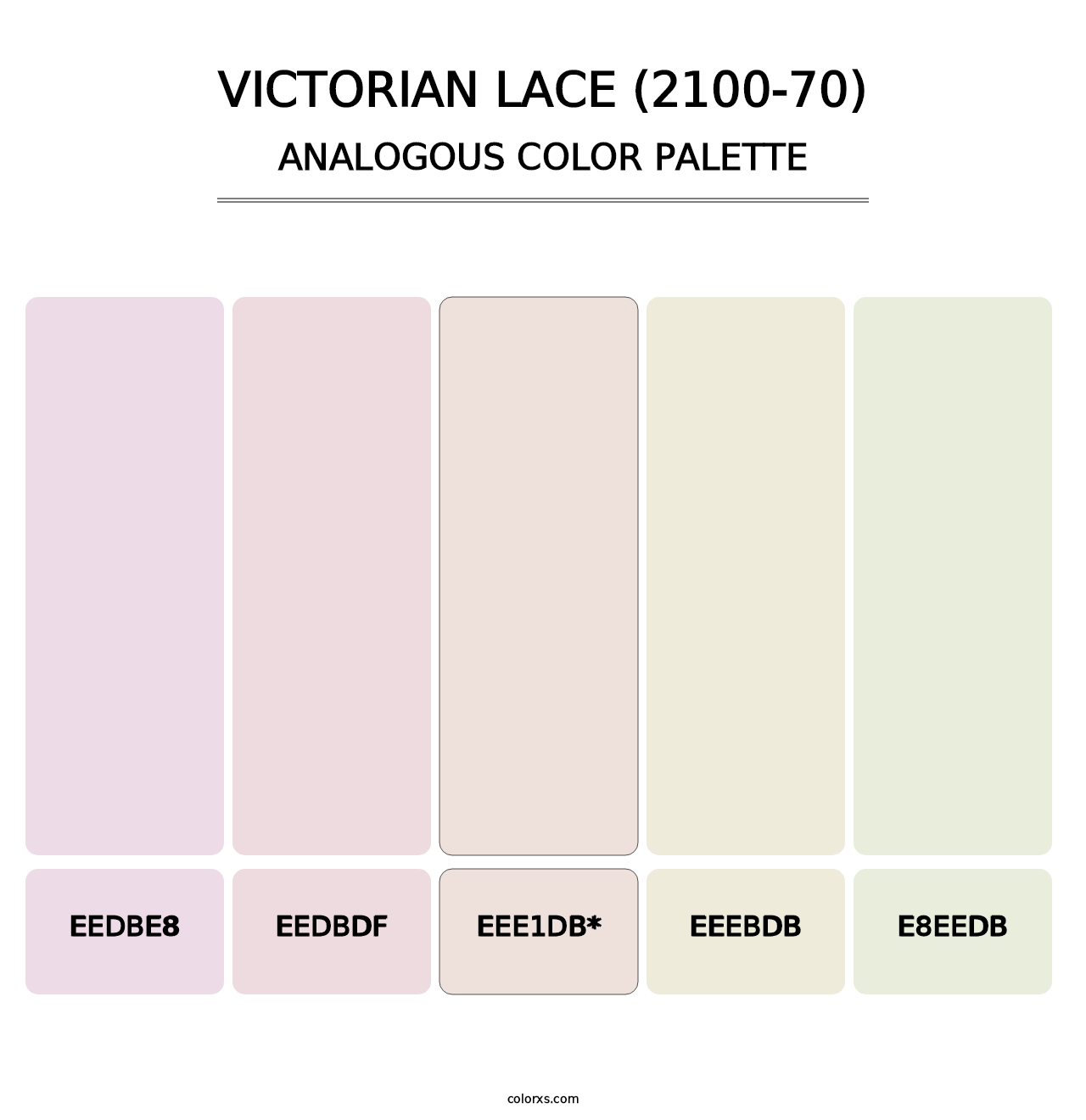 Victorian Lace (2100-70) - Analogous Color Palette