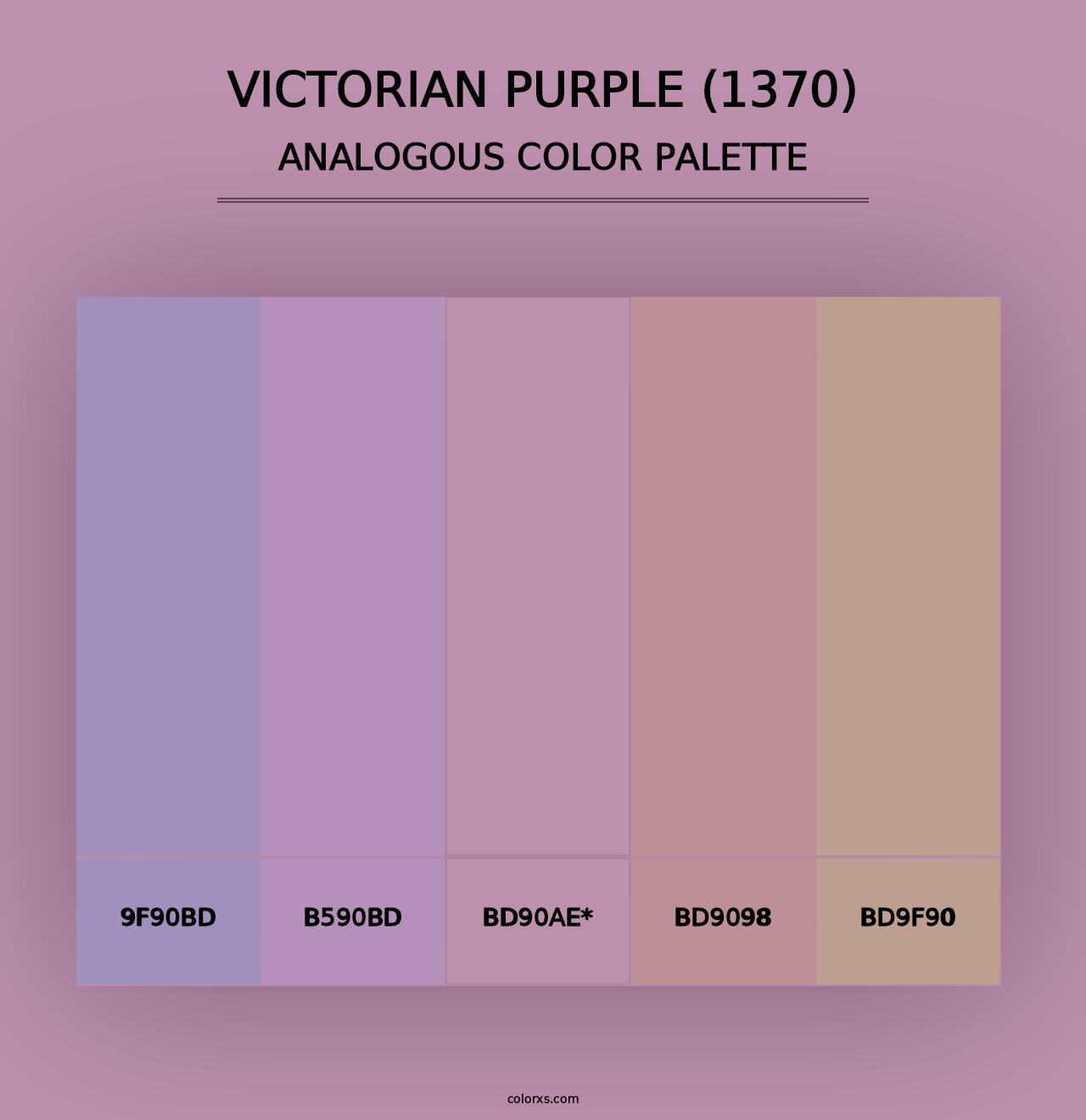 Victorian Purple (1370) - Analogous Color Palette