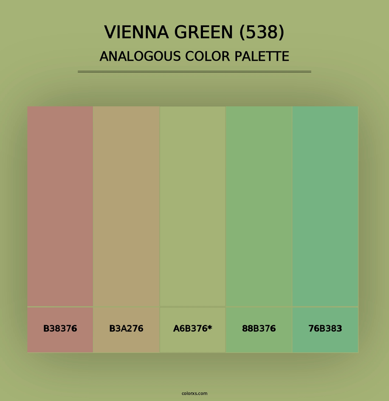 Vienna Green (538) - Analogous Color Palette