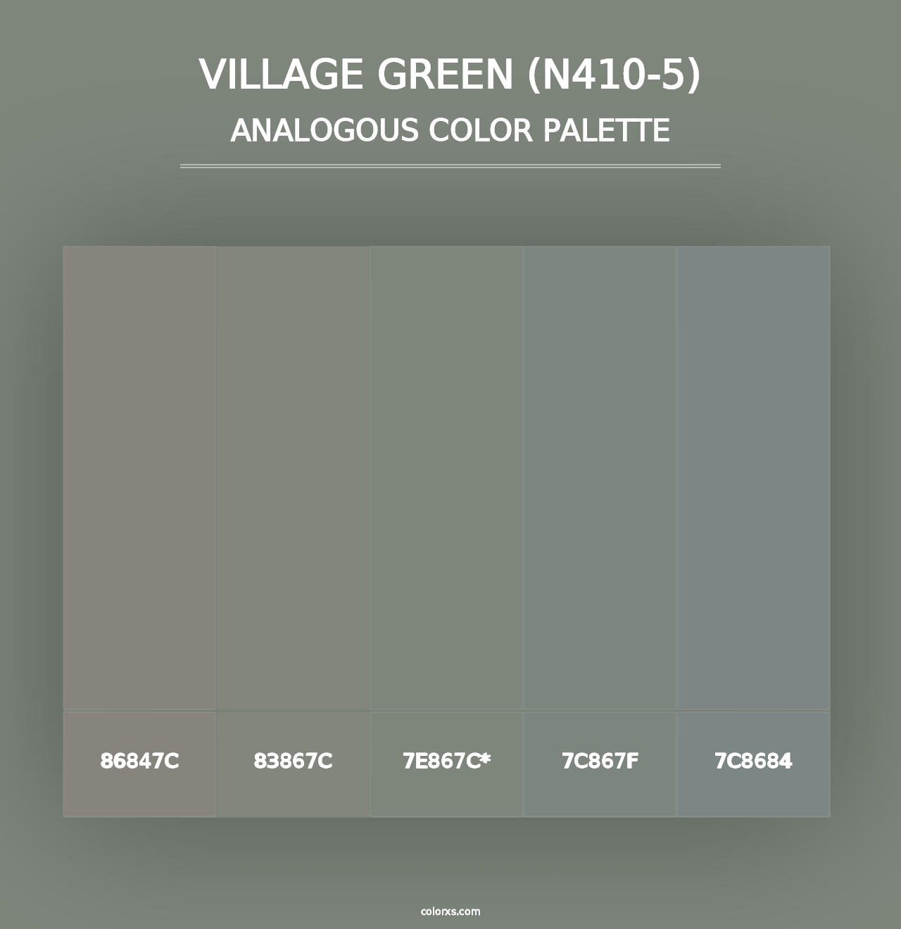 Village Green (N410-5) - Analogous Color Palette