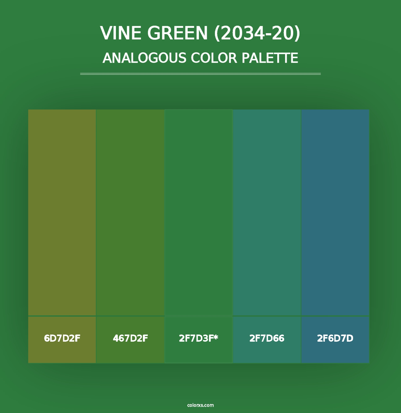 Vine Green (2034-20) - Analogous Color Palette