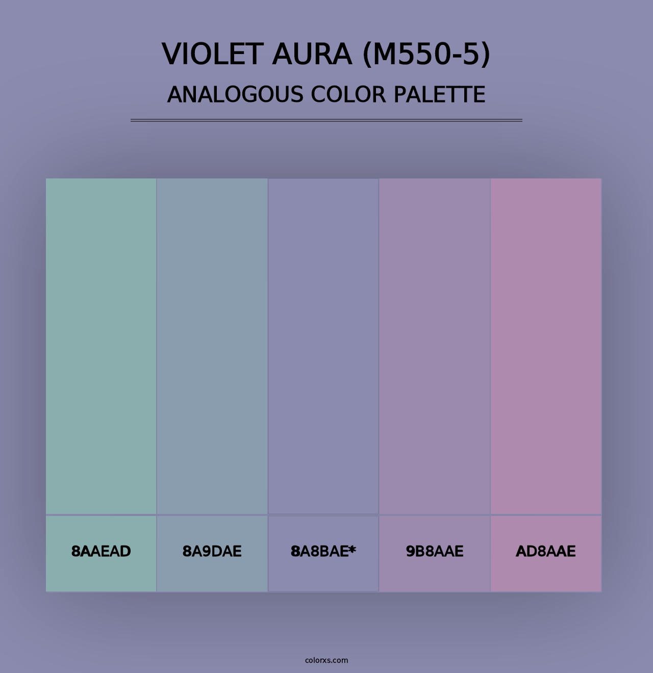 Violet Aura (M550-5) - Analogous Color Palette