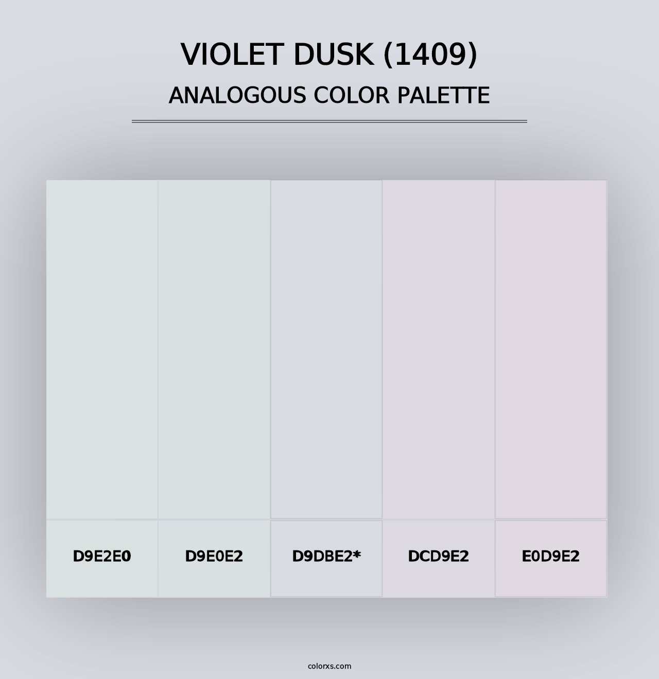 Violet Dusk (1409) - Analogous Color Palette