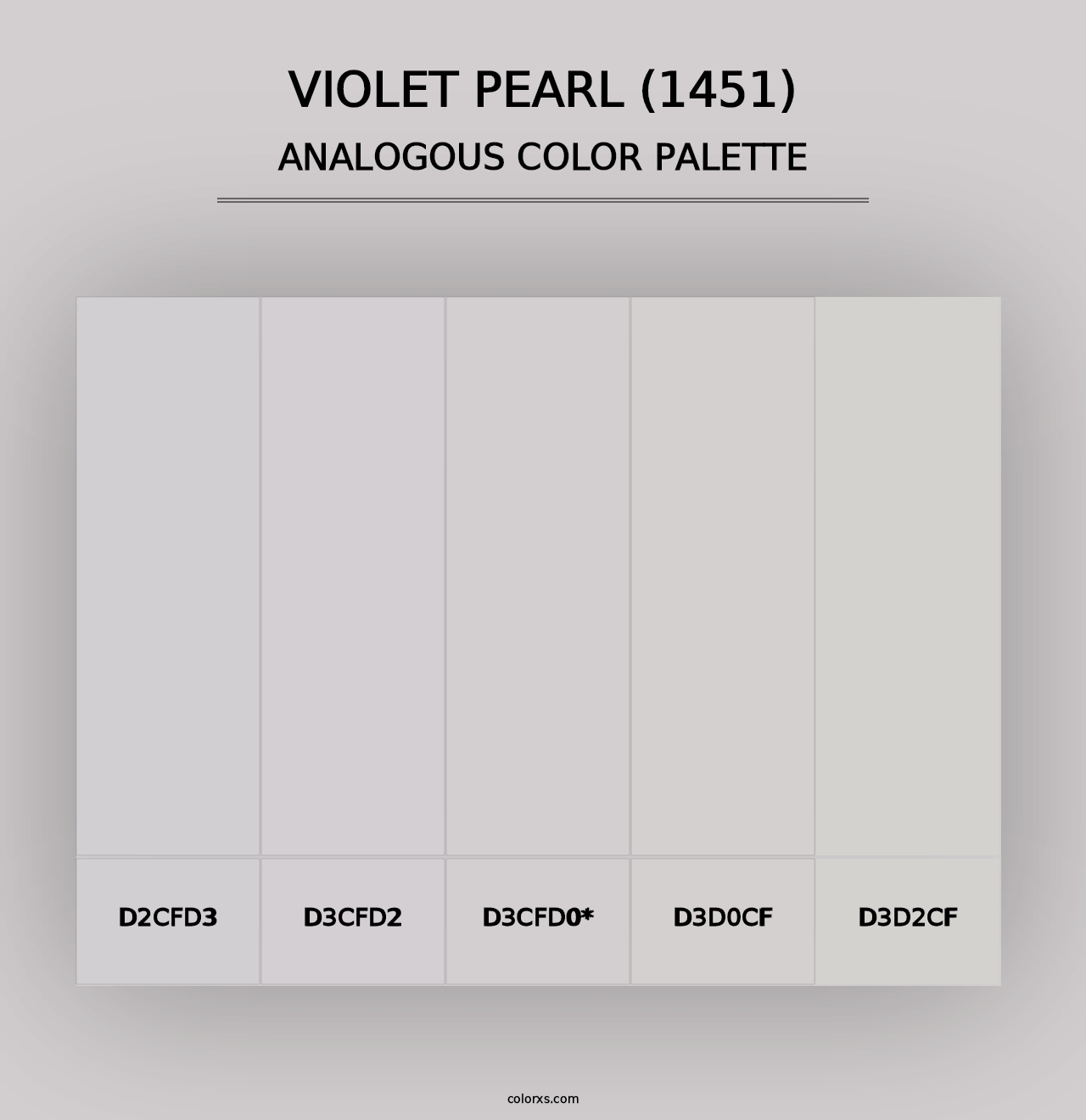 Violet Pearl (1451) - Analogous Color Palette