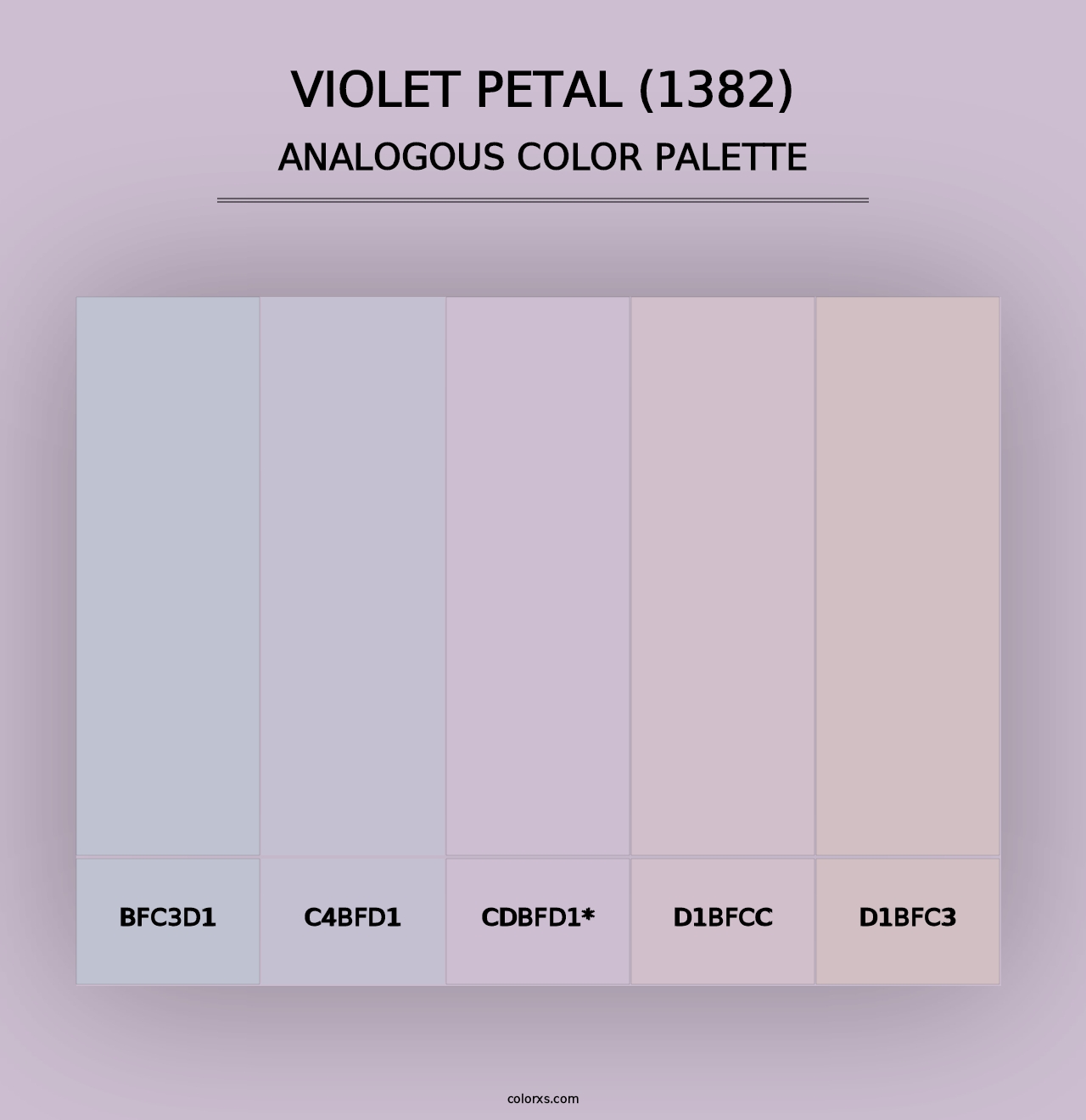 Violet Petal (1382) - Analogous Color Palette