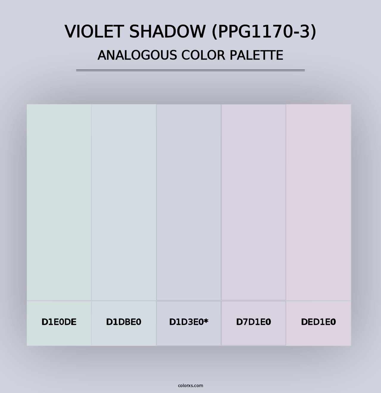 Violet Shadow (PPG1170-3) - Analogous Color Palette