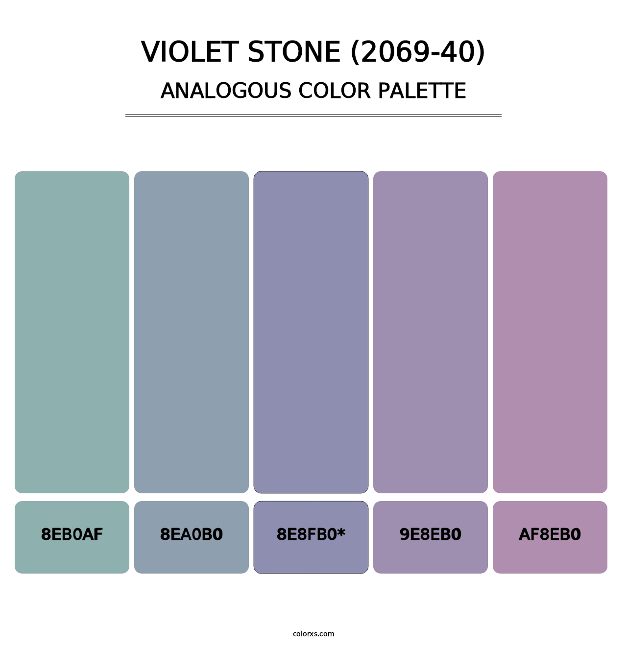 Violet Stone (2069-40) - Analogous Color Palette