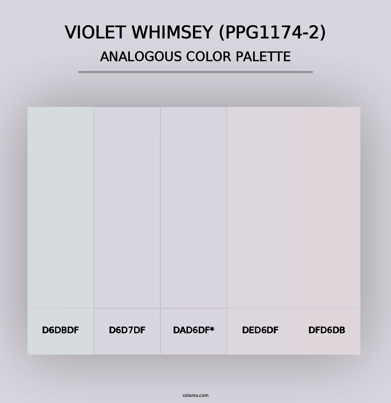 Violet Whimsey (PPG1174-2) - Analogous Color Palette