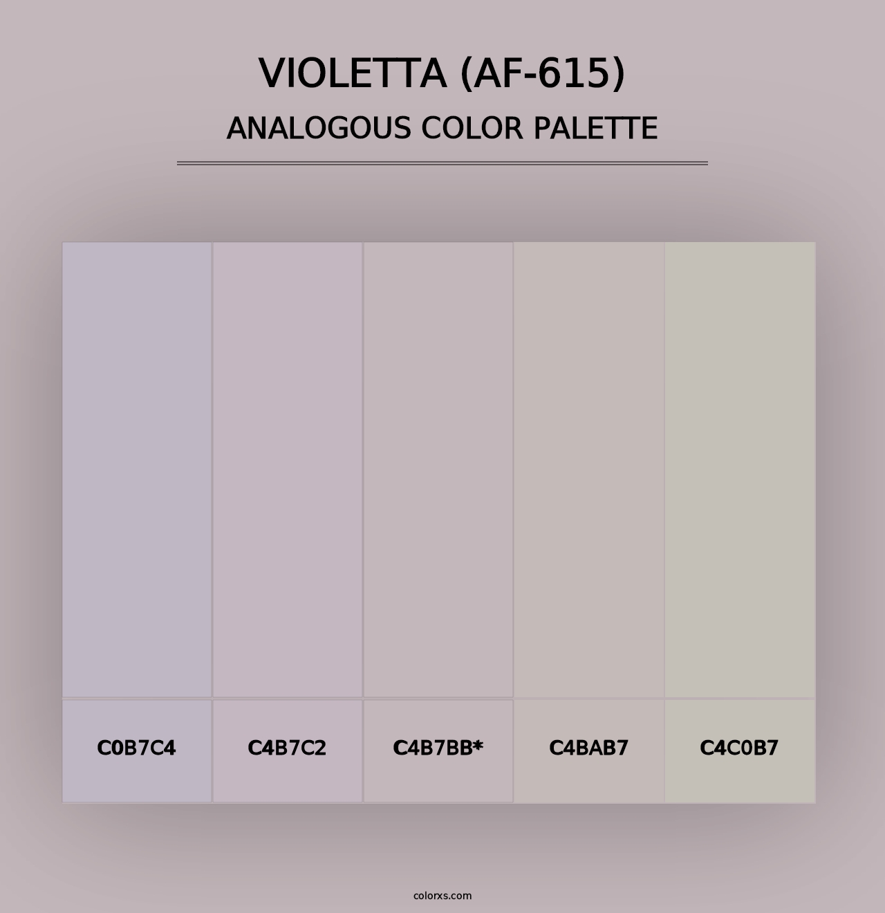 Violetta (AF-615) - Analogous Color Palette