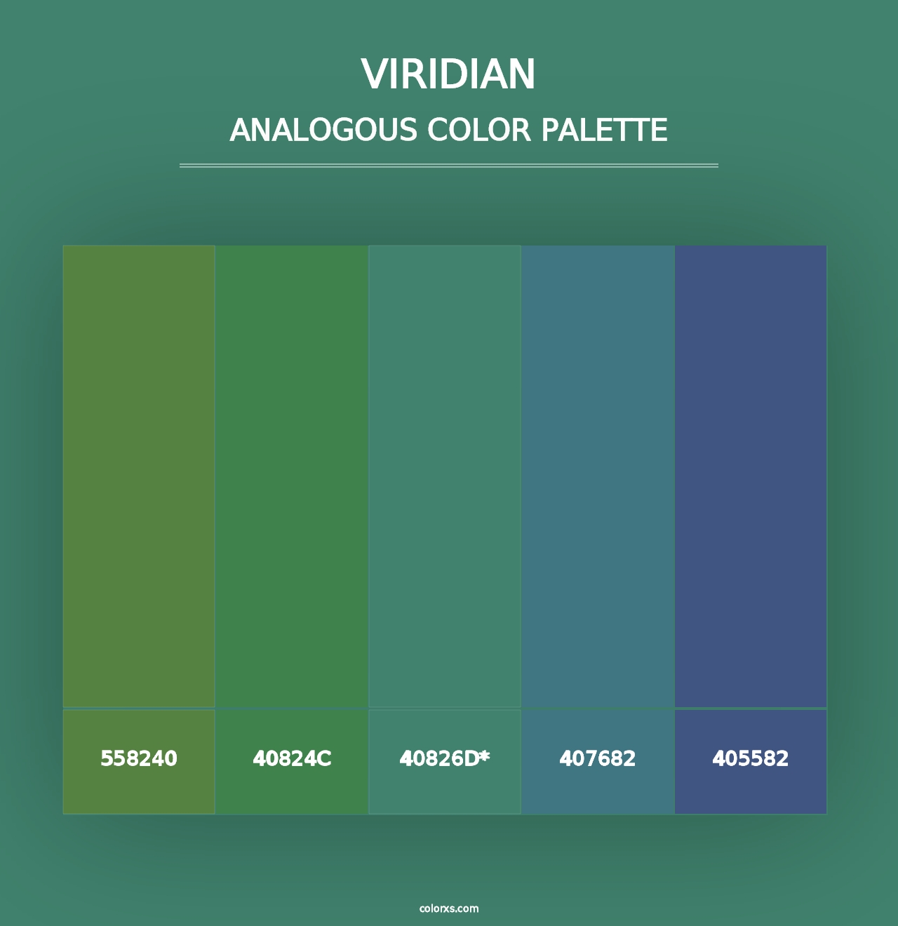 Viridian - Analogous Color Palette