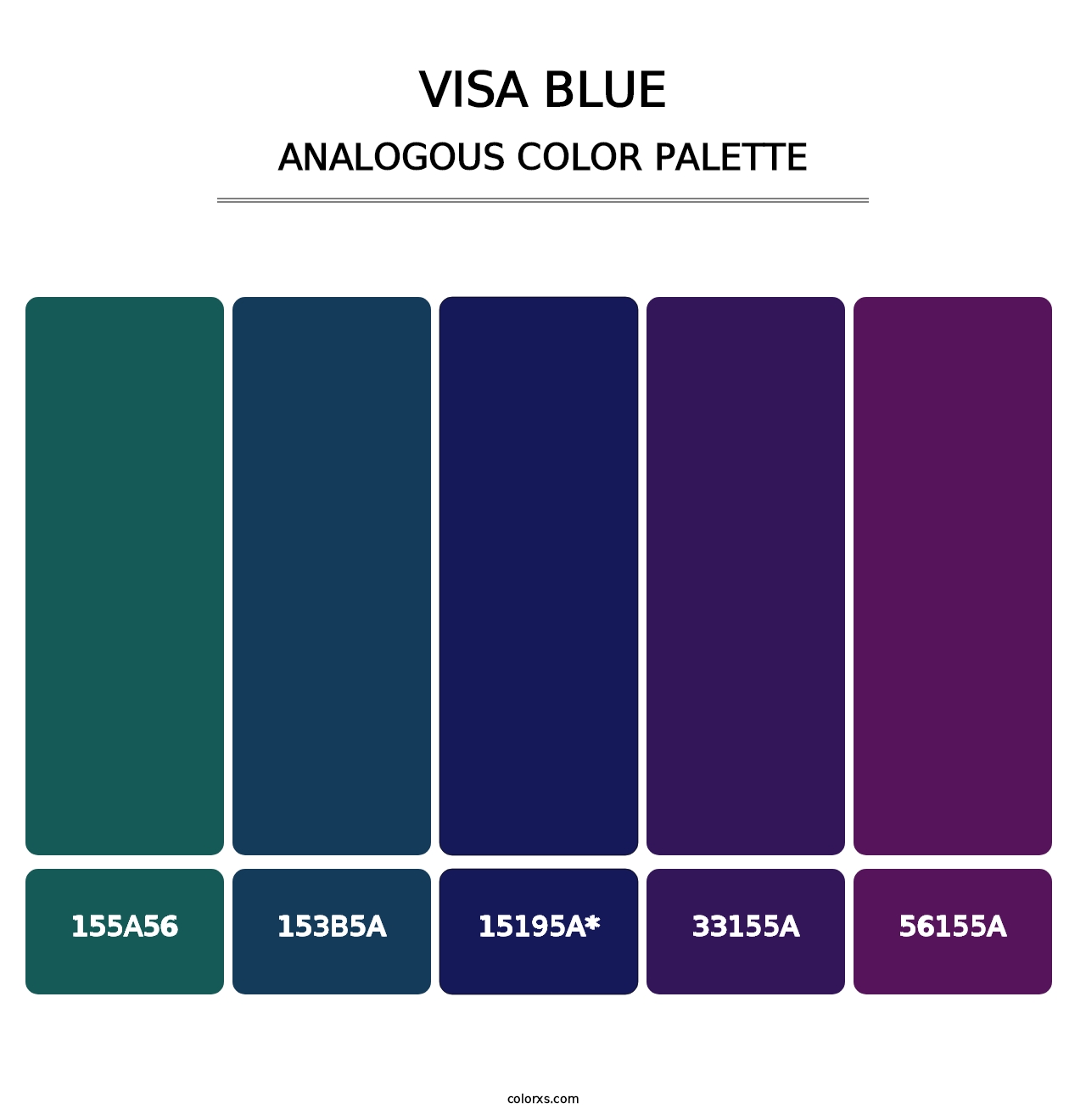 Visa Blue - Analogous Color Palette