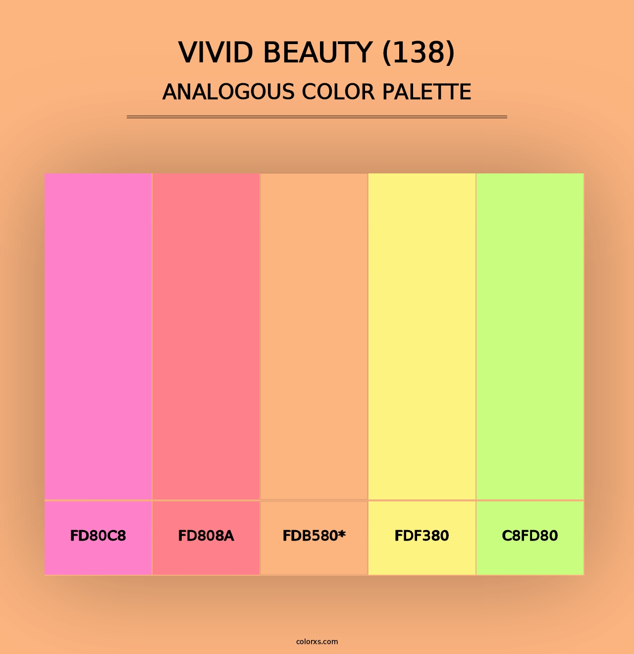 Vivid Beauty (138) - Analogous Color Palette