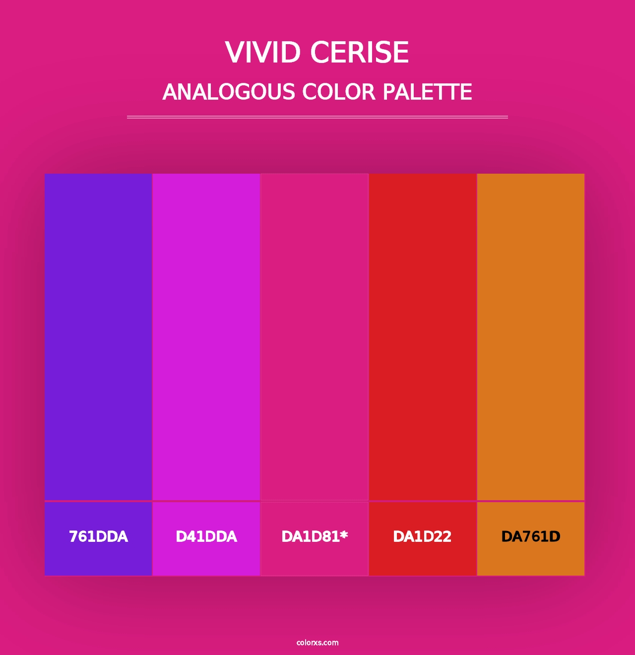 Vivid Cerise - Analogous Color Palette