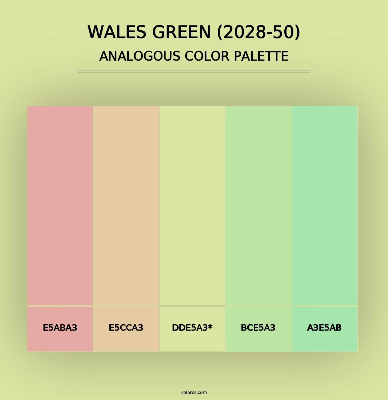 Wales Green (2028-50) - Analogous Color Palette