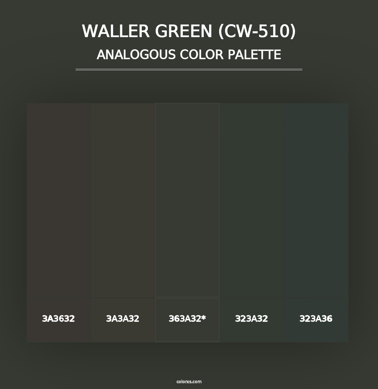 Waller Green (CW-510) - Analogous Color Palette