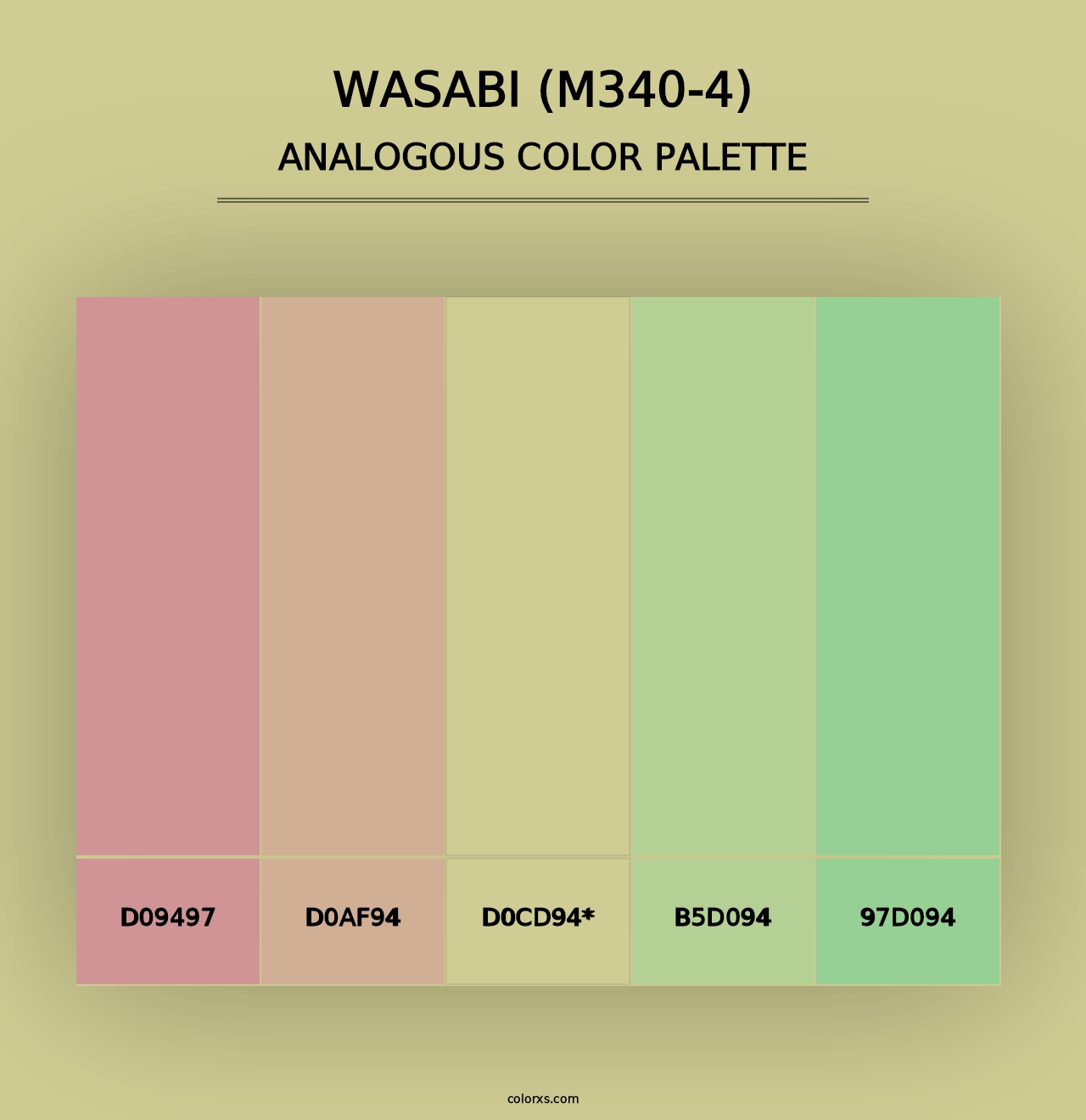 Wasabi (M340-4) - Analogous Color Palette