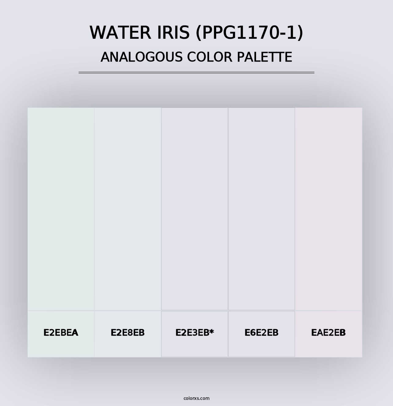 Water Iris (PPG1170-1) - Analogous Color Palette