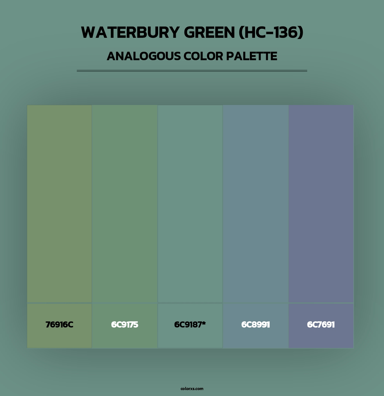 Waterbury Green (HC-136) - Analogous Color Palette